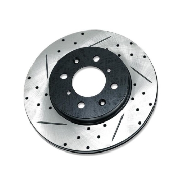 Picture of BLOX Racing Slotted And Cross-Drilled Rotor Left Side