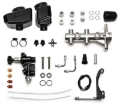 Picture of Wilwood Remote Tandem M/C Kit w/Bracket and Valve - 1.12in Bore Burnished