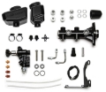 Picture of Wilwood Remote Tandem M/C Kit w/Bracket and Valve - 1.12in Bore Black