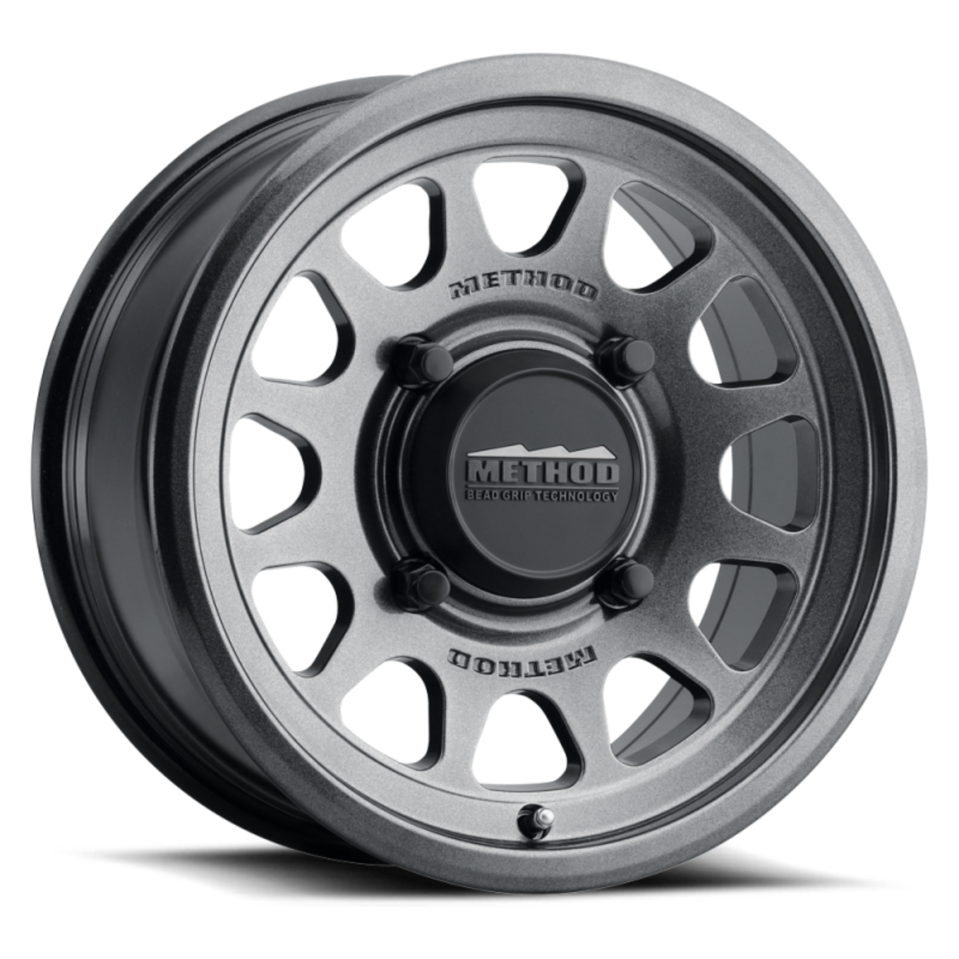 Picture of Method MR414 Bead Grip 15x7 / 5+2/38mm Offset / 4x136 / 106mm CB Graphite Wheel