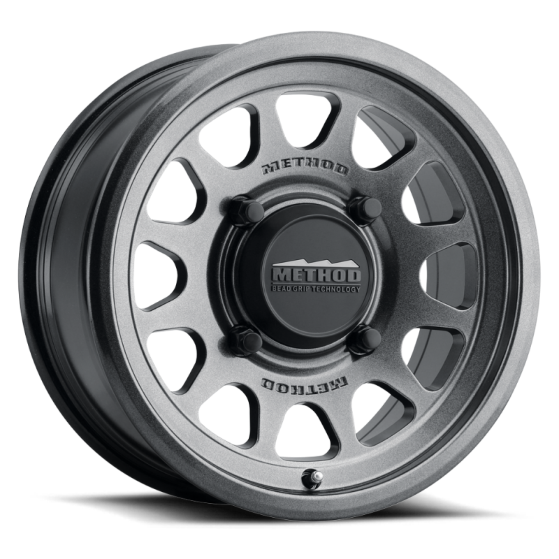 Picture of Method MR414 Bead Grip 15x10 / 6+4/25mm Offset / 4x156 / 132mm CB Graphite Wheel
