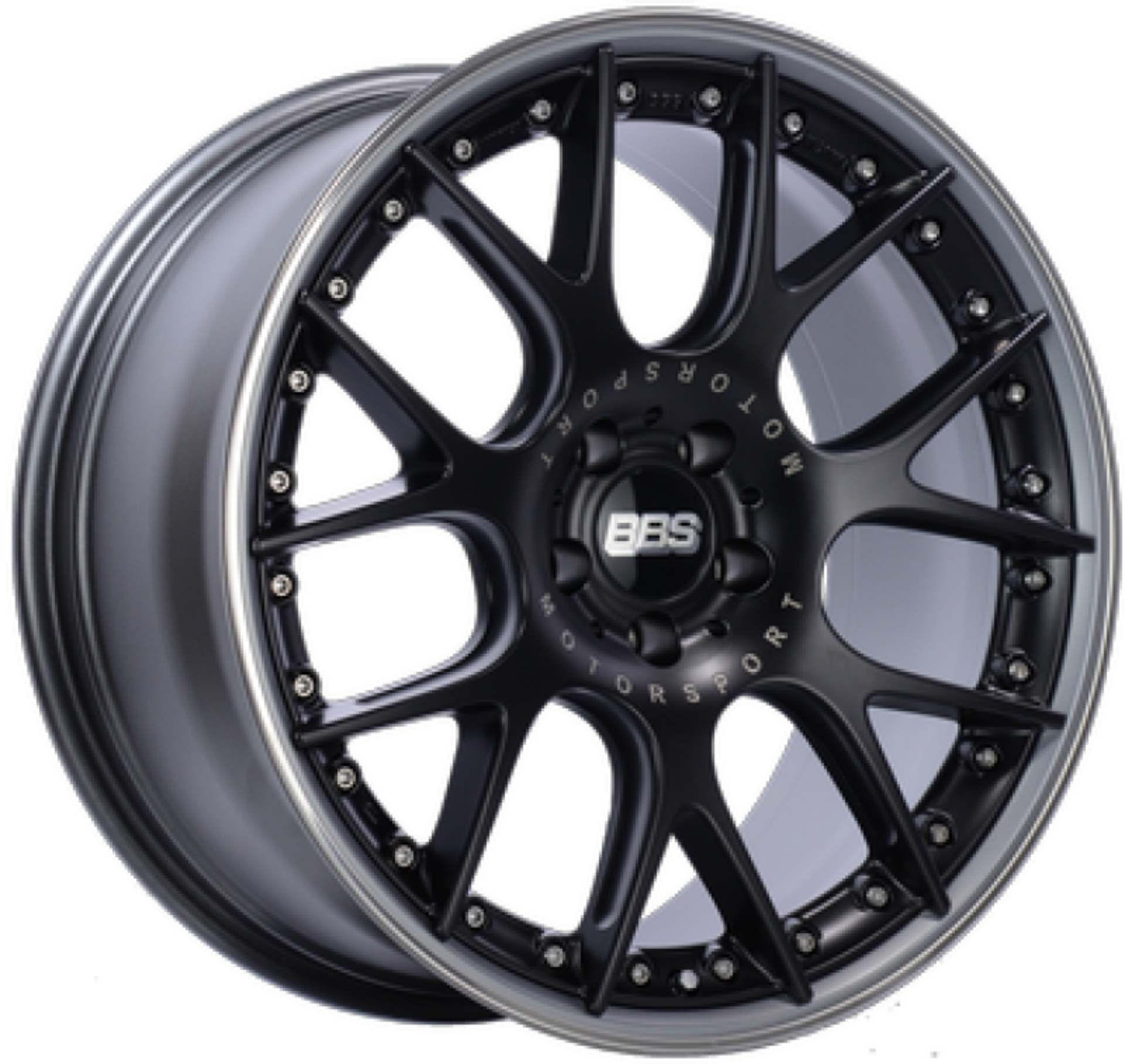 Picture of BBS CH-RII 21x9.5 5x112 Satin Black Wheel w/ Polished SS Lip w/ Motorsport Etch