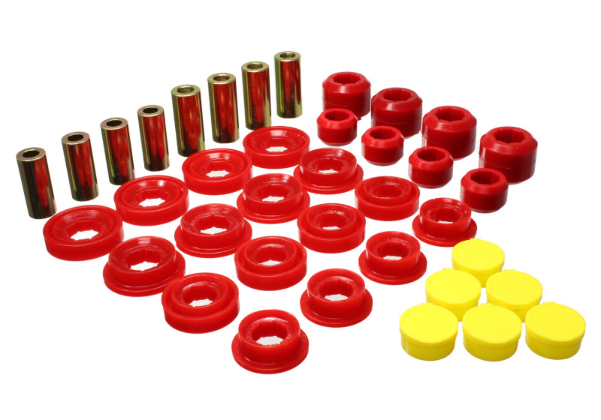 Picture of Energy Suspension 03-09 Ram 1500 Pickup 4WD Control Arm Bushing Set - Red