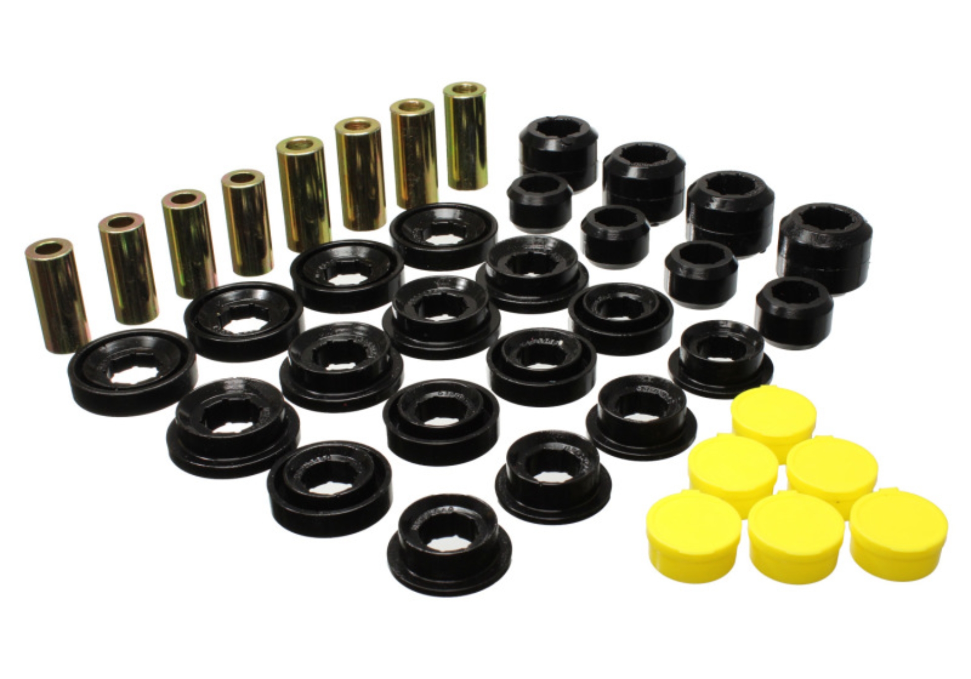 Picture of Energy Suspension 03-09 Ram 1500 Pickup 4WD Control Arm Bushing Set - Black