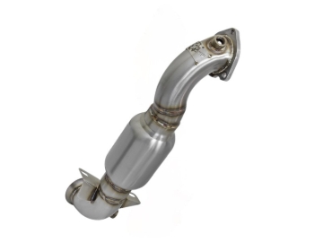 Picture of aFe 09-13 MINI Cooper S (R56) L4 1.6L (t) Twisted Steel Down Pipe 2-1/2in 304 Stainless Steel w/ Cat