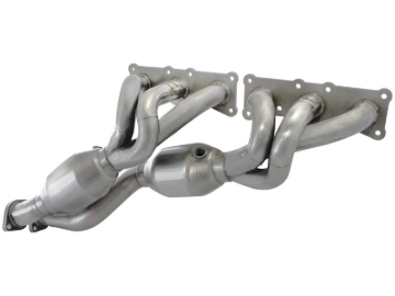 Picture of aFe 08-13 BMW 128i (E82/88) L6 3.0L Twisted Steel 304 Stainless Steel Long Tube Header w/ Cat