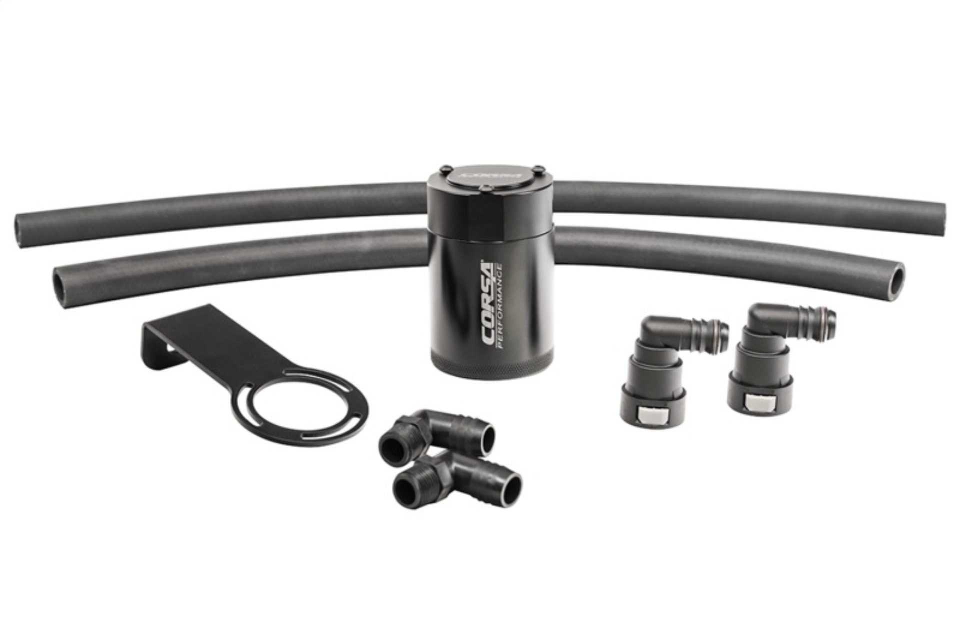 Picture of Corsa 2021-2024 Dodge Ram TRX Crew Cab Aluminum Oil Catch Can w/Mounting Bracket