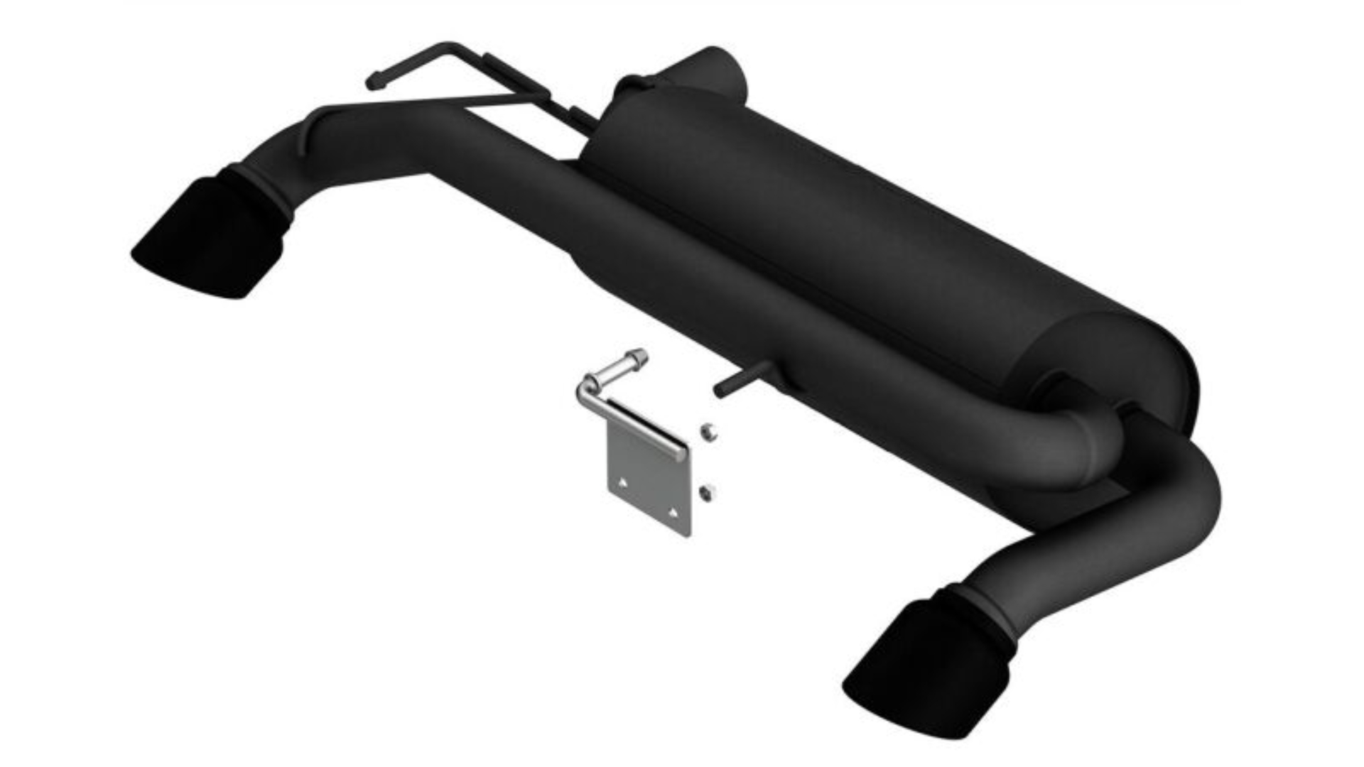 Picture of Borla 21-22 Ford Bronco 2.7L V6 4WD ATAK Axle Back Exhaust w/ Black Coated Tips