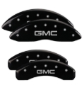 Picture of MGP 4 Caliper Covers Engraved F&R 21-22 GMC Yukon/XL - GMC Black w/ Silver Characters