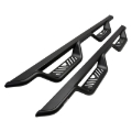 Picture of Westin 05-22 Toyota Tacoma Double Cab Outlaw Drop Nerf Step Bars - Textured Black