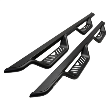 Picture of Westin 05-22 Toyota Tacoma Double Cab Outlaw Drop Nerf Step Bars - Textured Black
