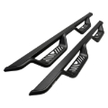 Picture of Westin 05-22 Toyota Tacoma Double Cab Outlaw Drop Nerf Step Bars - Textured Black