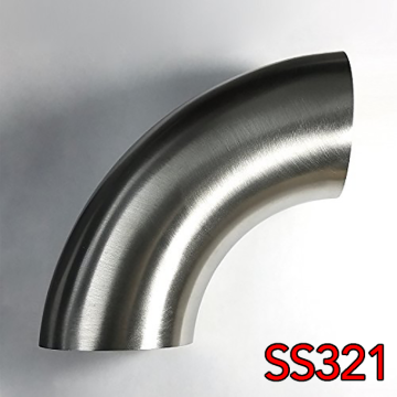 Picture of Stainless Bros 3in SS321 90 Degree Mandrel Bend Elbow 1.5D - 16GA/.065in Wall - No Leg