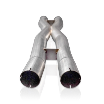 Picture of Stainless Works 18-21 Mustang GT Mid Resonator Delete X-Pipe