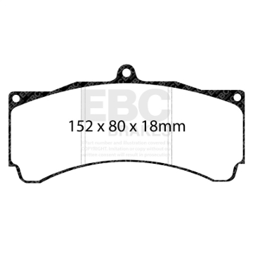 Picture of EBC SR-11 Brake Pad Sets - DP8005.18SR11