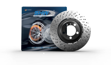 Picture of SHW 2003 Audi RS6 4.2L Right Front Cross-Drilled Lightweight Brake Rotor (4B3615302A)