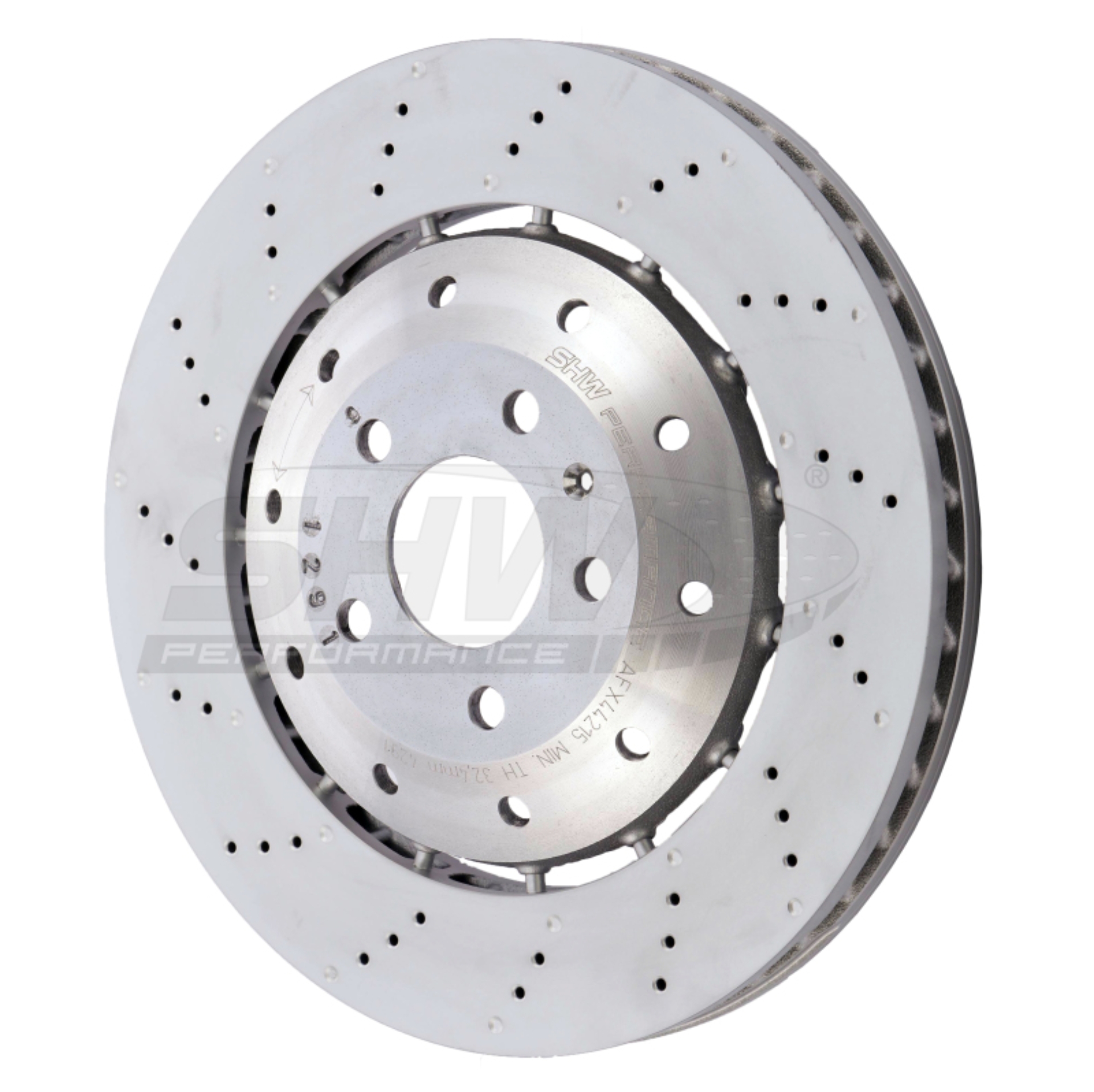 Picture of SHW Performance SHW Drilled-Dimpled LW Rotors Brake Rotors - AFX44215