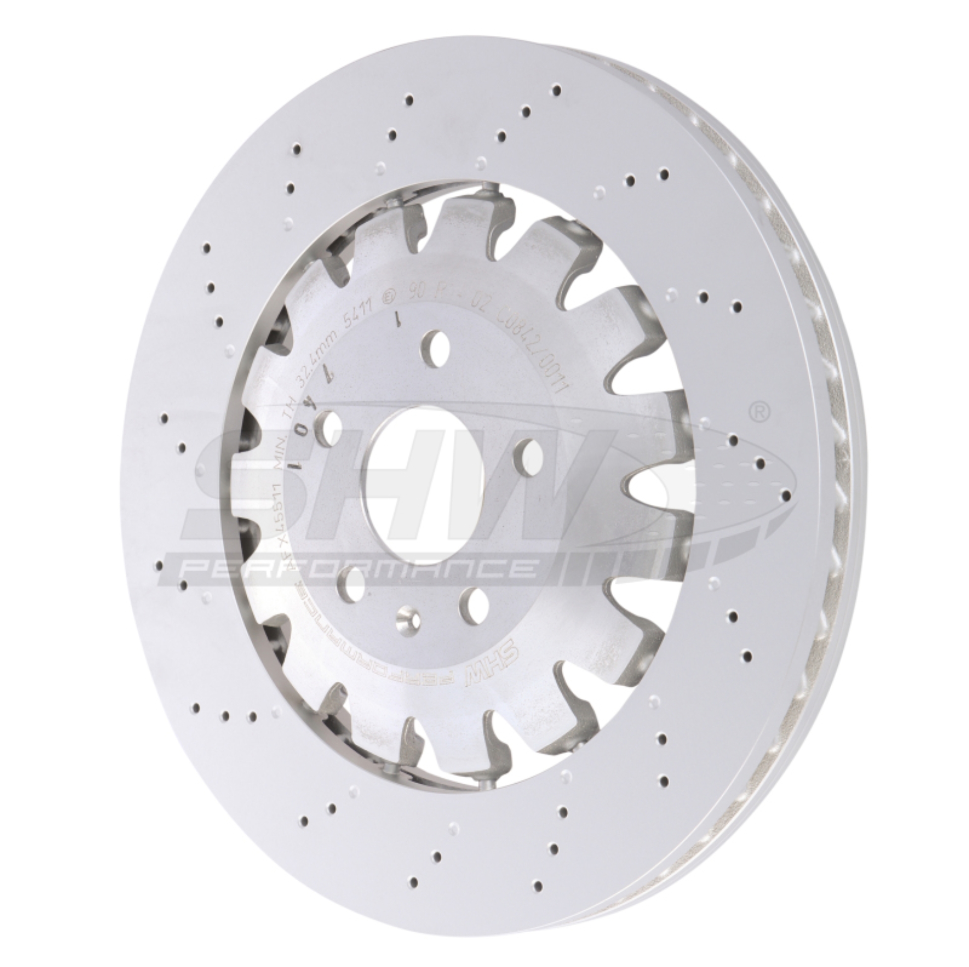 Picture of SHW Performance SHW Drilled-Dimpled LW Rotors Brake Rotors - AFX45511