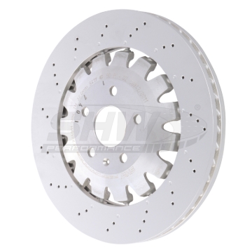 Picture of SHW 18-21 Audi TT Quattro 2.0L Front Drilled-Dimpled Lightweight Brake Rotor (8S0615301L)