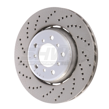 Picture of SHW 01-06 BMW M3 3.2L Left Front Drilled Lightweight Brake Rotor (European Model) (34112282801)