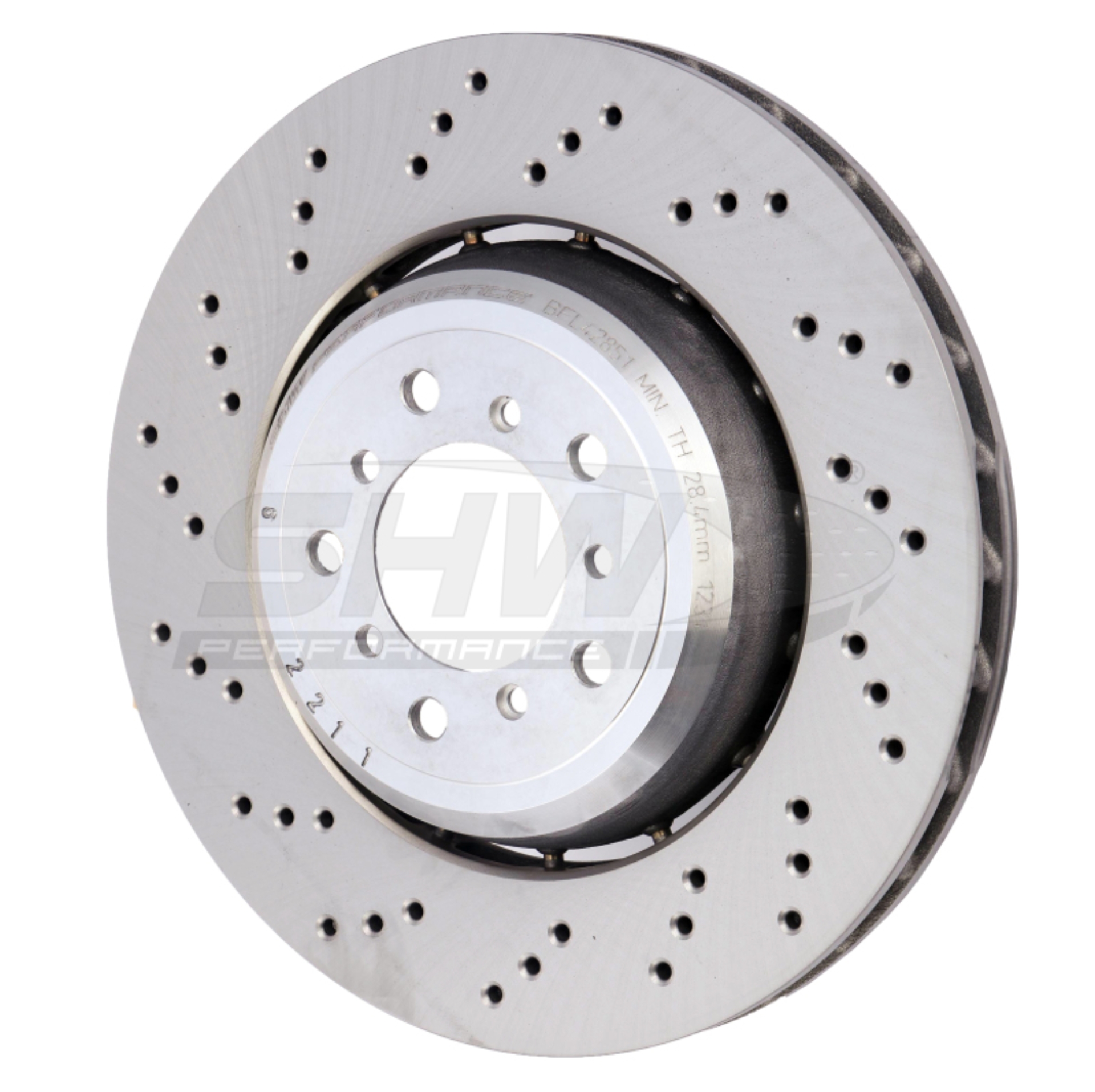 Picture of SHW Performance SHW Drilled Lightweight Rotors Brake Rotors - BFL42851