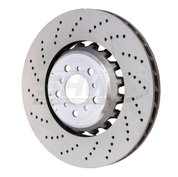 Picture of SHW 13-16 BMW M5 4.4L Left Front Cross-Drilled Lightweight Brake Rotor (34112284101)