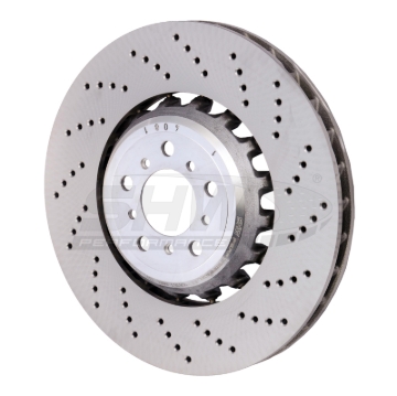 Picture of SHW 13-16 BMW M5 4.4L Right Front Cross-Drilled Lightweight Brake Rotor (34112284102)