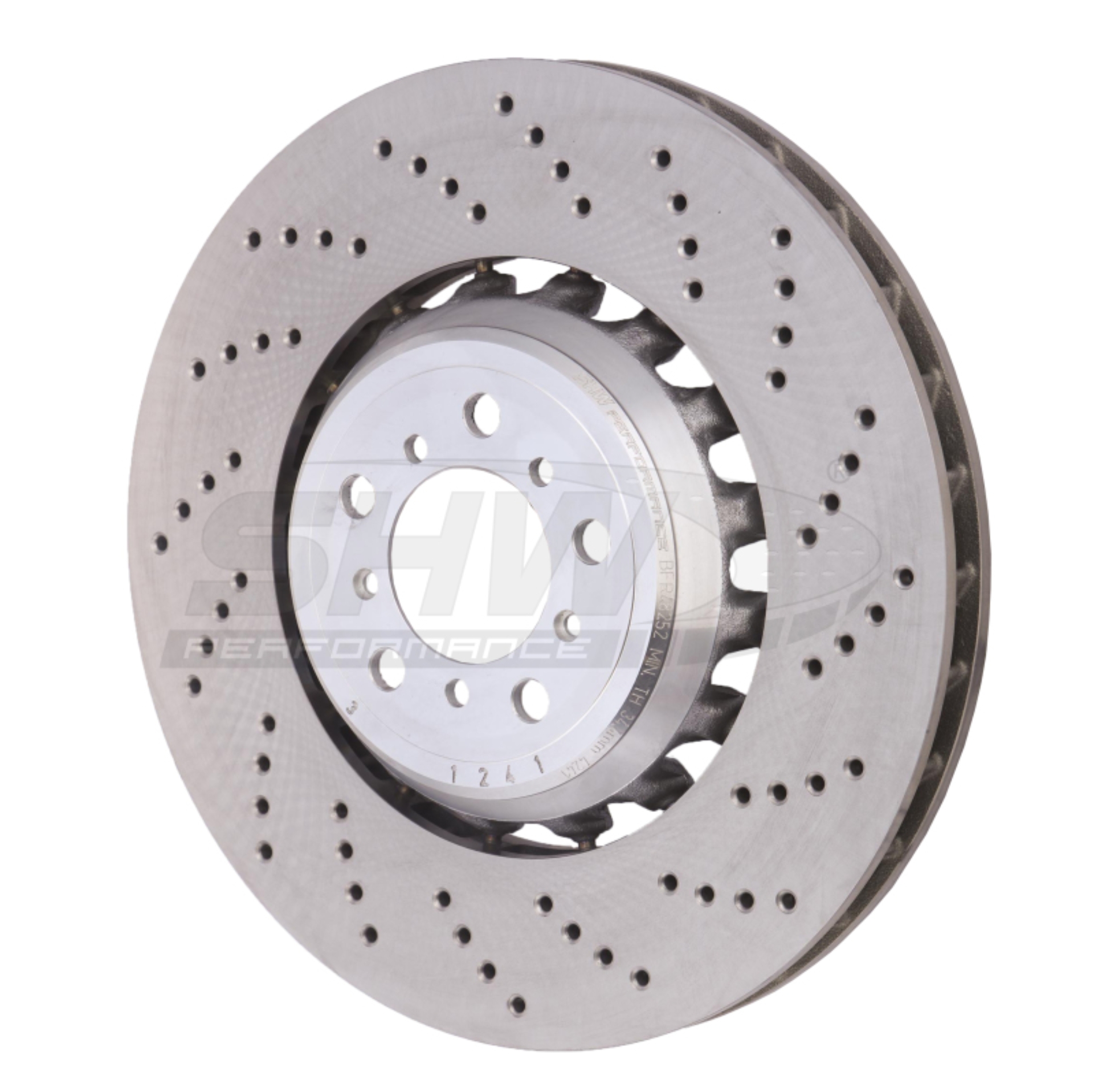 Picture of SHW Performance SHW Drilled Lightweight Rotors Brake Rotors - BFR48252
