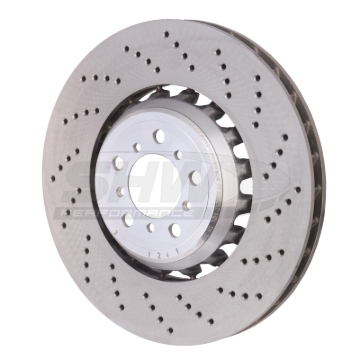 Picture of SHW 2021 BMW M2 Comp 3.0L w/o Ceramic Brake Right Front Cross-Drilled LW Brake Rotor (34118072018)