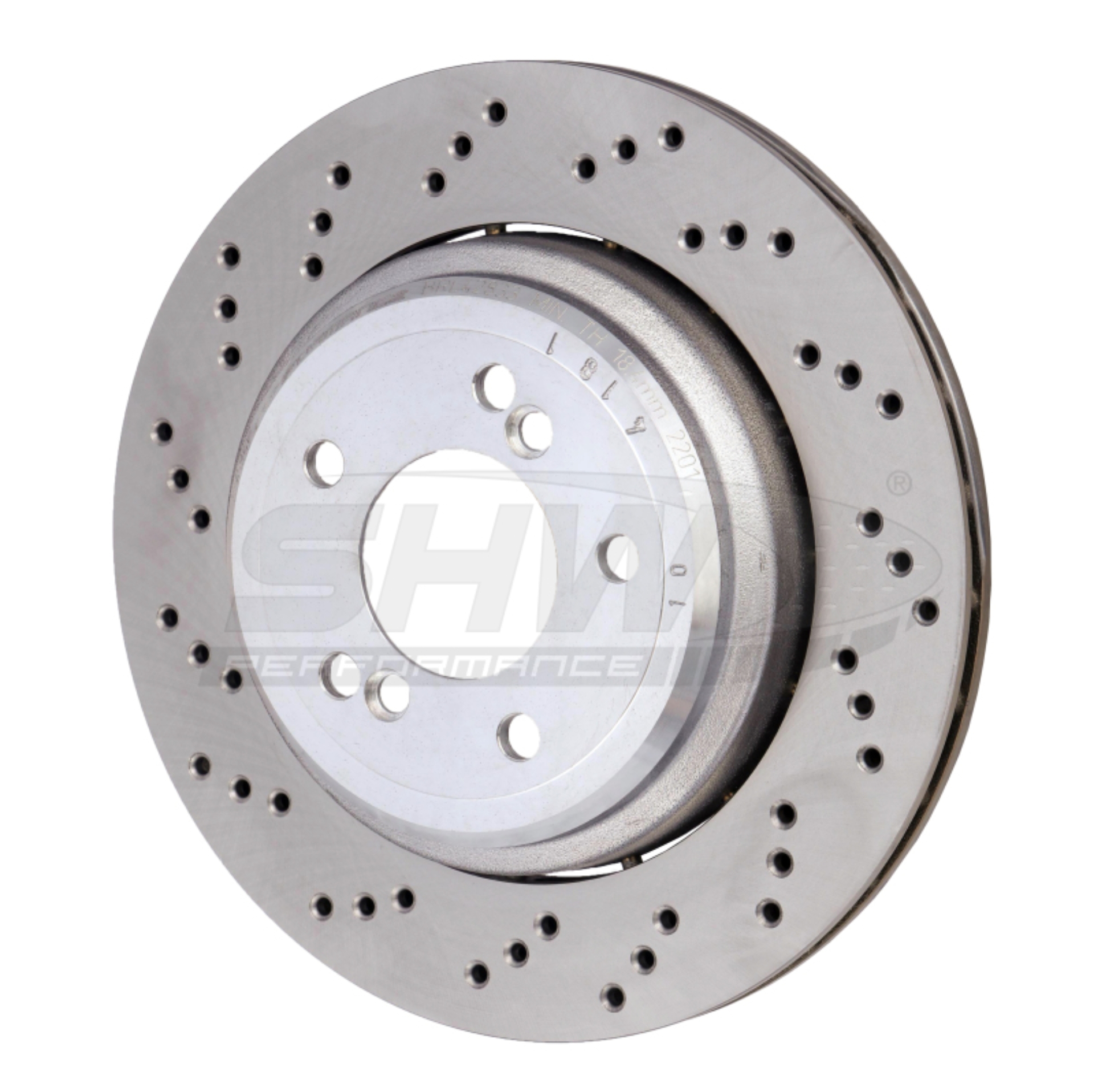 Picture of SHW Performance SHW Drilled Lightweight Rotors Brake Rotors - BRL42833