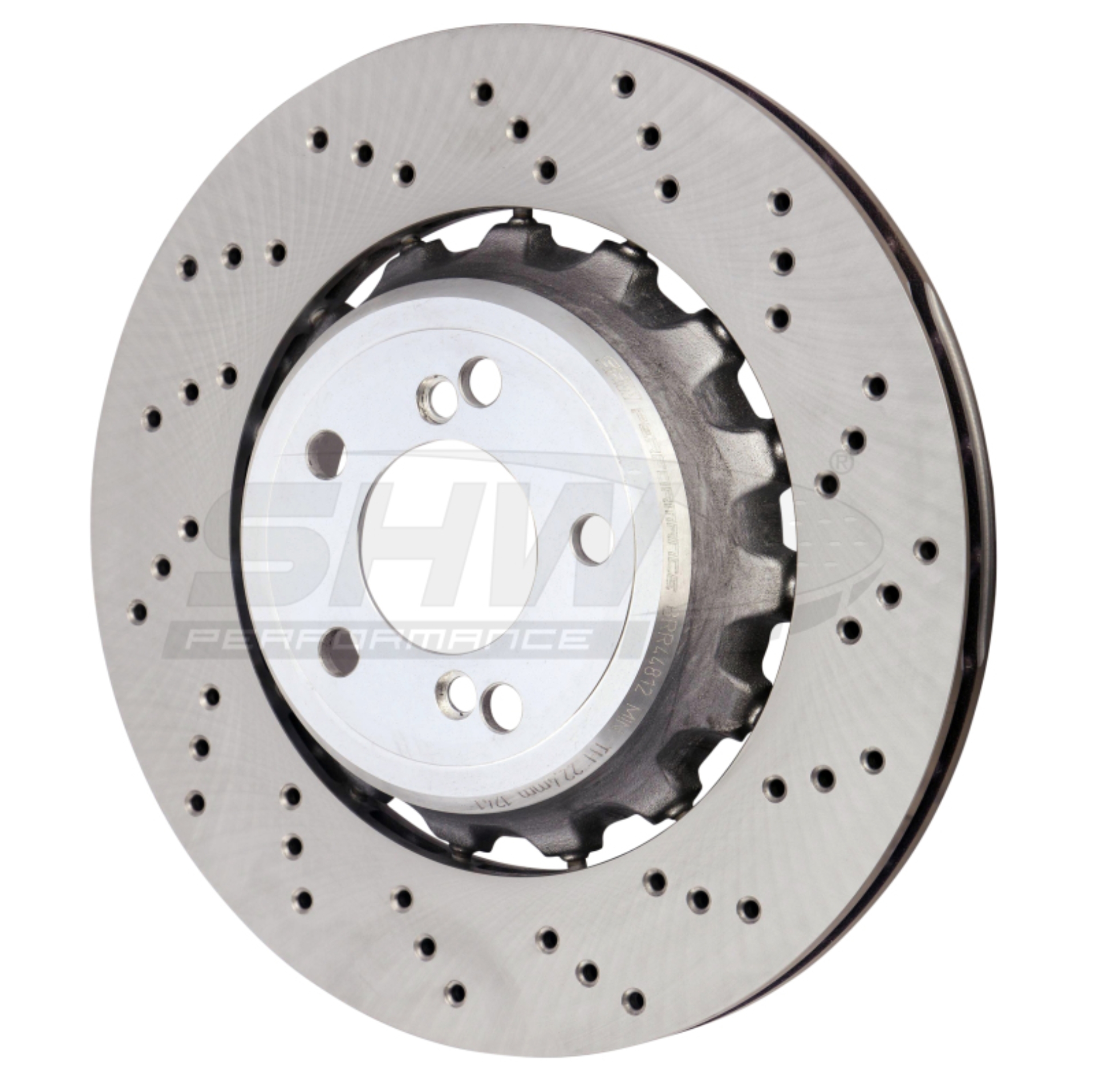 Picture of SHW Performance SHW Drilled Lightweight Rotors Brake Rotors - BRR44812