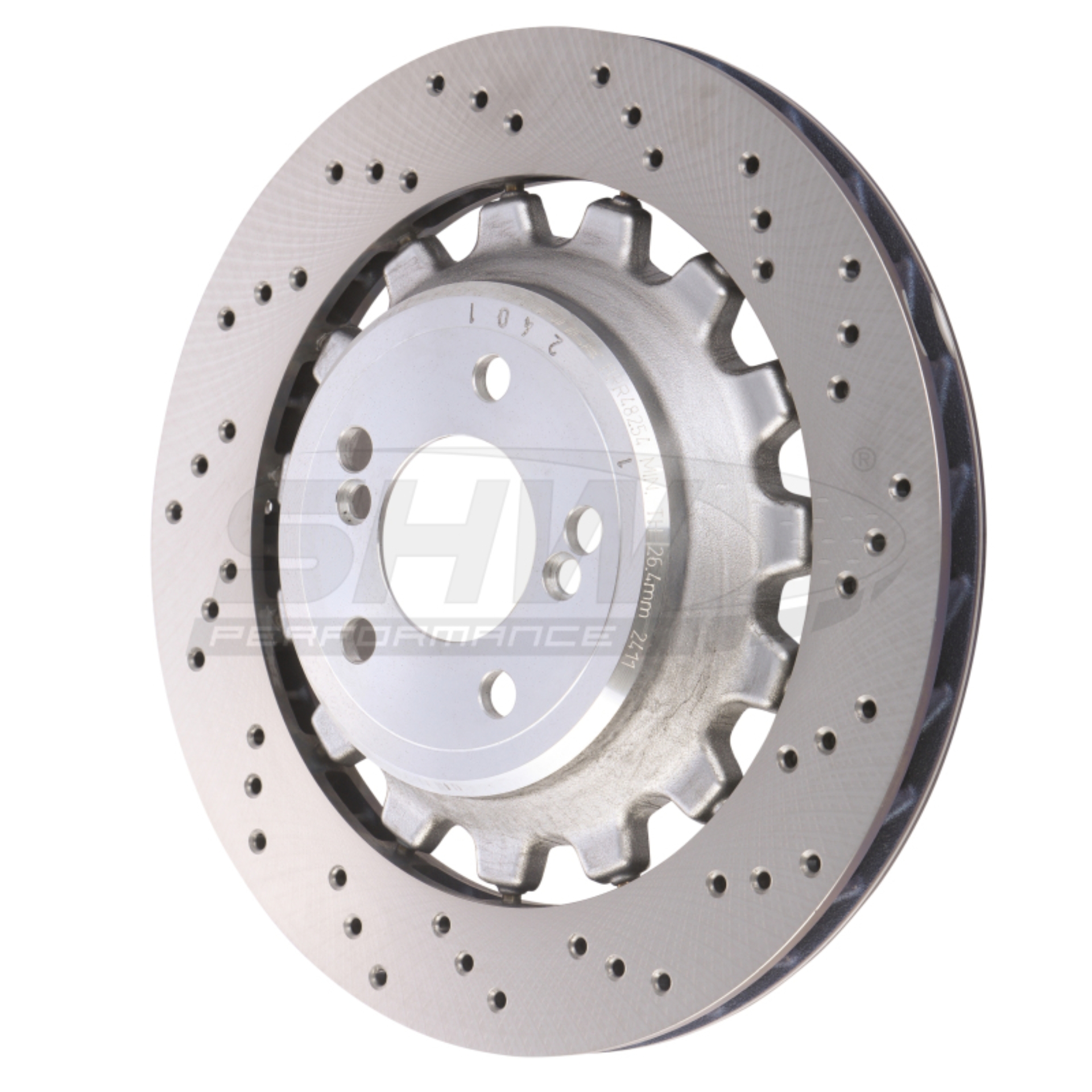 Picture of SHW Performance SHW Drilled Lightweight Rotors Brake Rotors - BRR48254