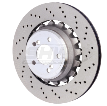 Picture of SHW 15-18 BMW X5 M 4.4L Right Rear Cross-Drilled Lightweight Brake Rotor (34212284904)