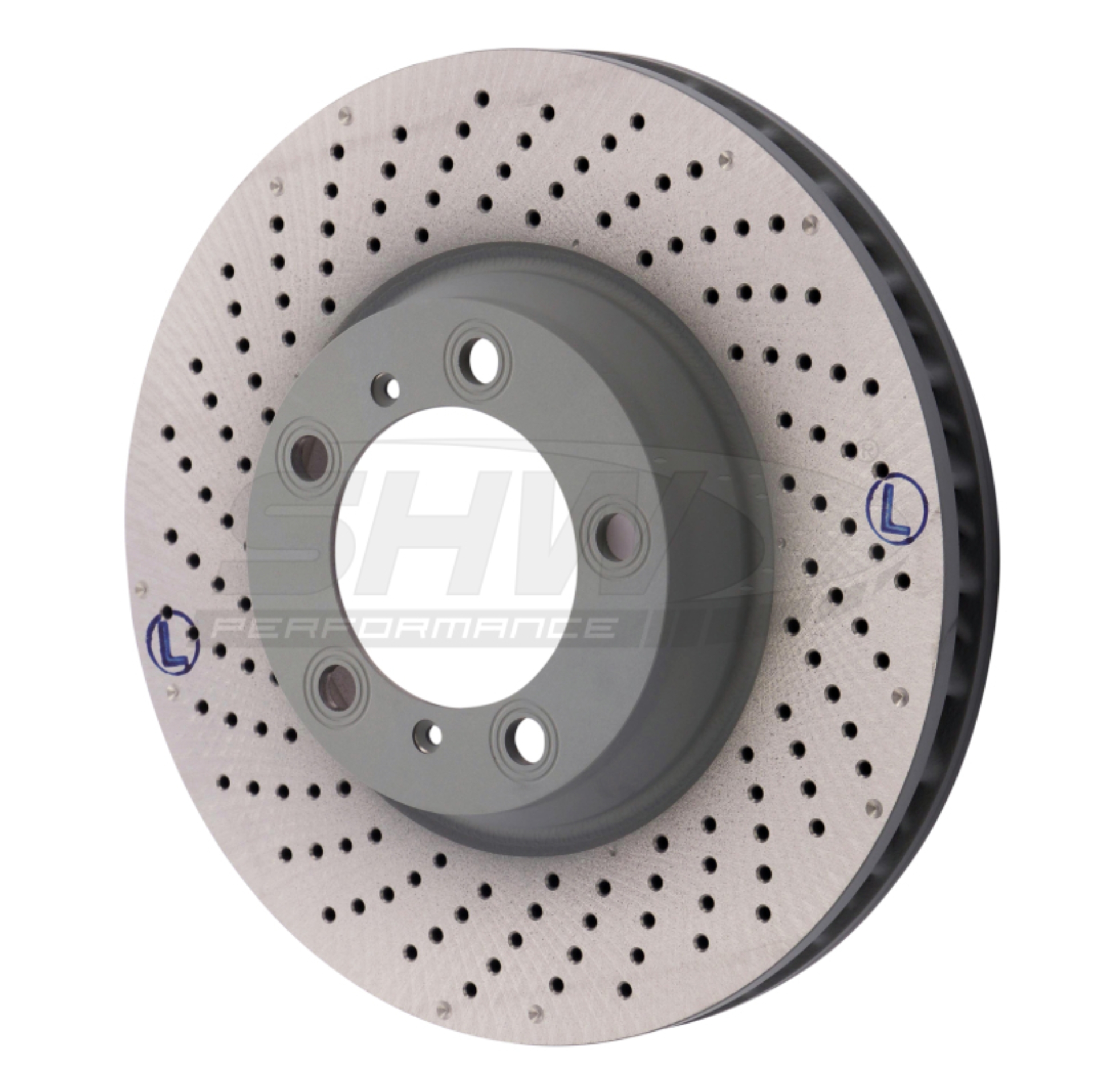 Picture of SHW Performance SHW Drilled-Dimpled MB Rotors Brake Rotors - PFL30922