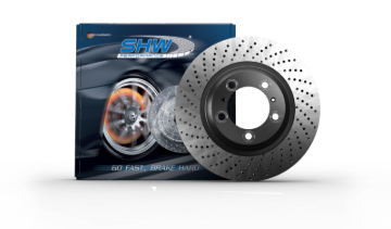 Picture of SHW 13-16 Porsche Boxster 2.7L w/o Ceramic Brakes Left Front Drill-Dimp MB Brake Rotor (98135140101)