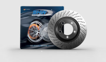 Picture of SHW 05-08 Porsche Boxster 2.7L Left Front Cross-Drilled Monobloc Brake Rotor (98735140101)