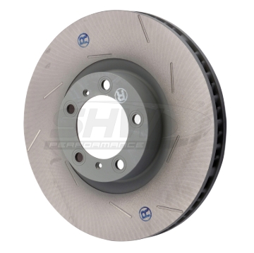 Picture of SHW 11-16 Porsche Panamera 4 3.6L w/o Ceramics Right Front Slotted Monobloc Brake Rotor (298615302B)