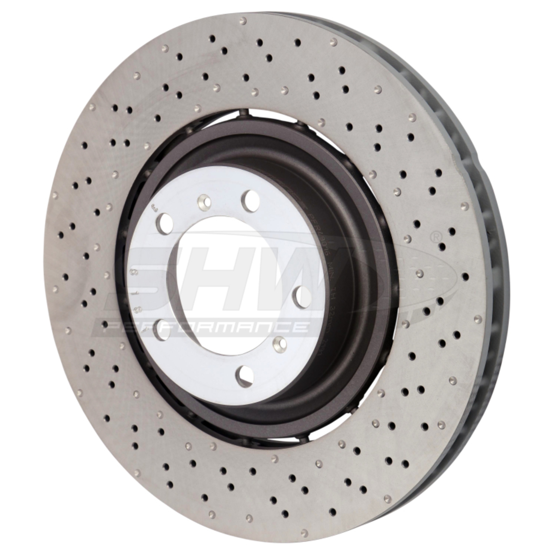 Picture of SHW Performance SHW Drilled-Dimpled LW Rotors Brake Rotors - PFR49016