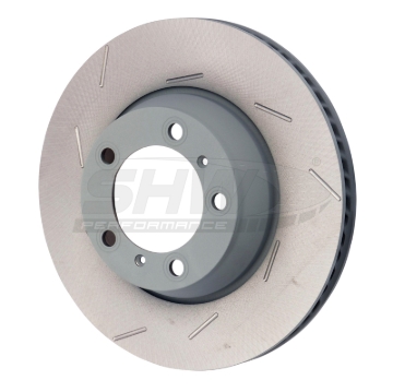Picture of SHW 11-16 Porsche Panamera 4 3.6L w/o Ceramic Brakes Left Rear Slotted MB Brake Rotor (971615601P)