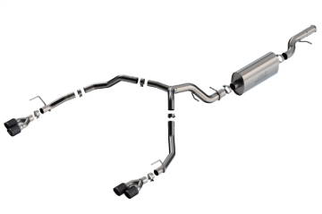 Picture of Borla 21-22 Chevrolet Tahoe 6.2L V8 2/4WD 4DR T-304 SS Touring Cat-Back Exhaust w/ Carbon Fiber Tips