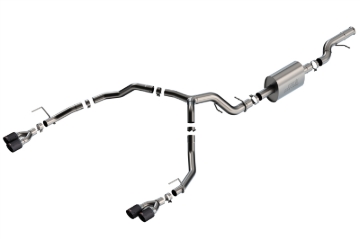 Picture of Borla 21-22 Chevrolet Tahoe 6.2L V8 2/4WD 4DR T-304 SS S-Type Cat-Back Exhaust w/ Carbon Fiber Tips