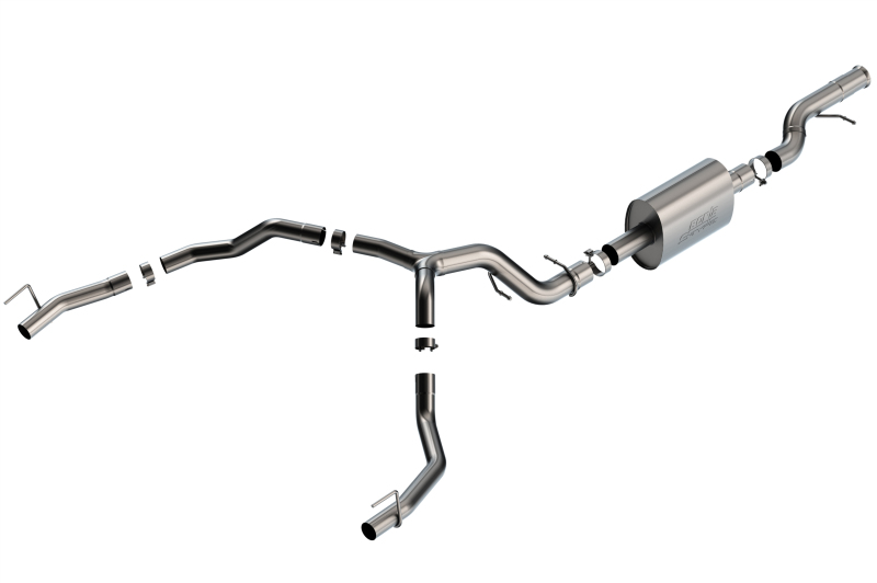 Picture of Borla 21-22 Cadillac Escalade 6.2L V8 2/4WD 4DR S-Type Cat-Back Exhaust w/ Factory Bezel Tips