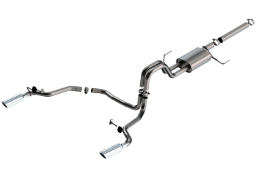 Picture of Borla 21-22 Ford F-150 Powerboost 3.5L V6 2WD & 4WD 4DR 3in, 2.25in S-TYPE Catback w/ Chrome Tip