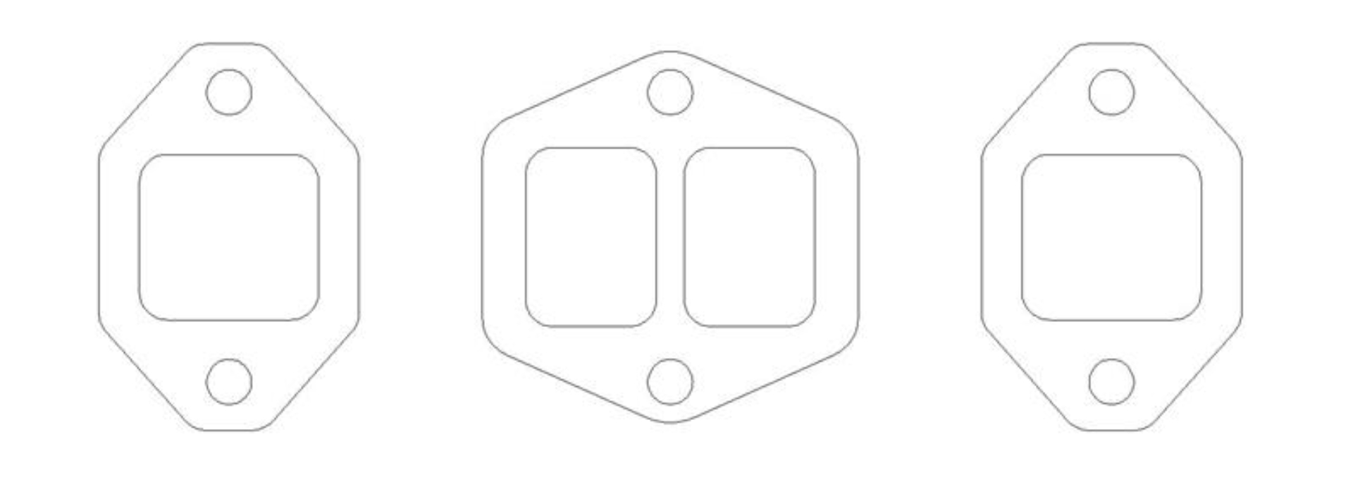 Picture of Cometic Oldsmobile 371 Gen-1 Rocket V8 .059in CFM Exhaust Manifold Gasket Kit J-2 Golden Rocket