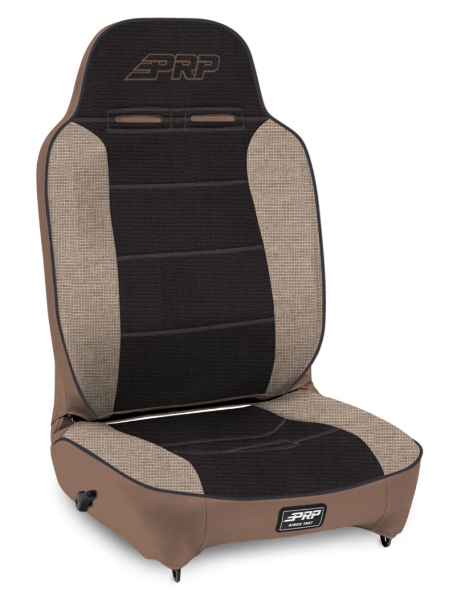 Picture of PRP Enduro High Back Reclining Suspension Seat (Driver Side) - Tan / Black