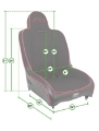 Picture of PRP Premier Low Back Suspension Seat - Rear