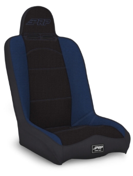 Picture of PRP Daily Driver High Back Suspension Seat (Two Neck Slots) - Black / Blue