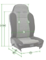 Picture of PRP Enduro Low Back Reclining Suspension Seat (Driver Side)