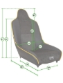 Picture of PRP Roadster High Back Suspension Seat