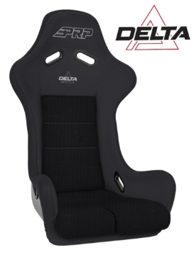 Picture of PRP Delta Composite Seat- Black (PRP Silver Outline/Delta Silver- Black Stitching)